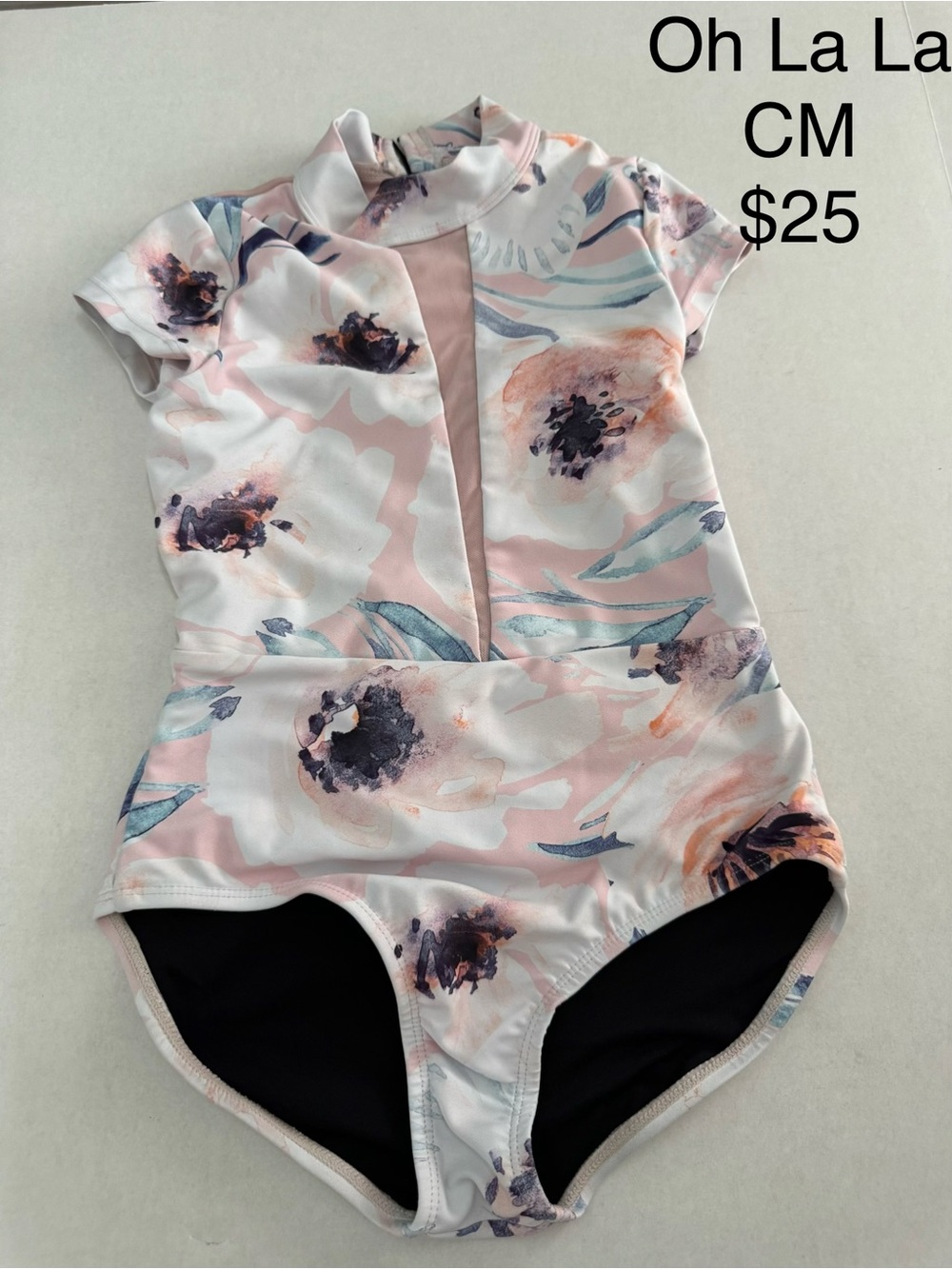 Oh La La Pink Floral Dance Leotard CM